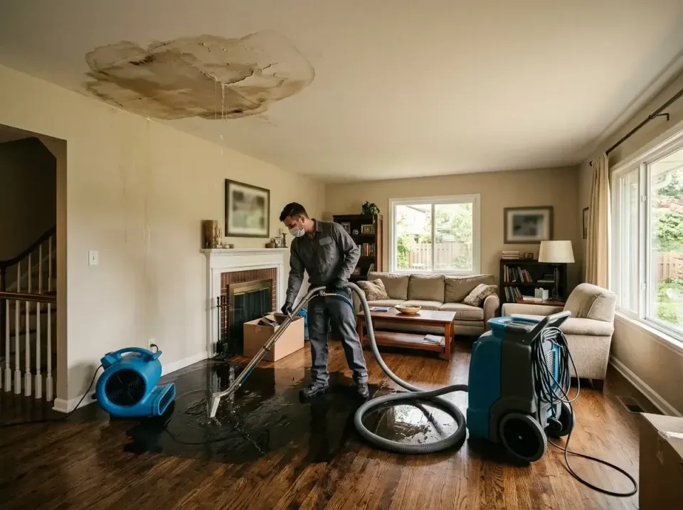 attic-pipe-burst-ceiling-drip-008 — frequently asked questions, Water Damage Restoration & Carpet Care in Port Washington, WI